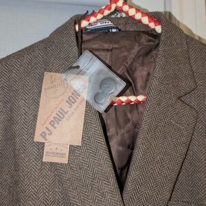 Men's Brown Herringbone Blazer